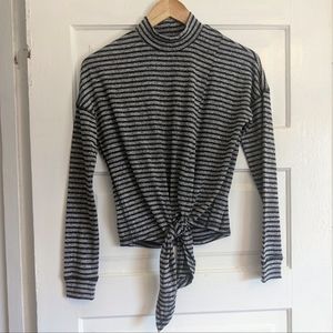 *3 for $45* Front Tie Mockneck